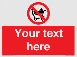 Custom No Climbing on Trolley Sign